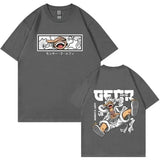 Luffy Gear 5 Men's T-shirt Japanese Anime One Piece Cartoon