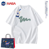 Nasa T Shirt Short-Sleeved T-Shirt Men'S Summer Loose