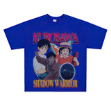 Film Star T Shirt Loose Heavy Street Small Neckline T-shirt Men and Women