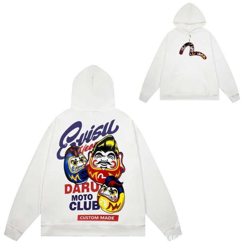 Evisu Hoodie print men and women