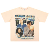 Film Star T Shirt Chen Yixun Loose American Retro Street T-shirt Men and Women