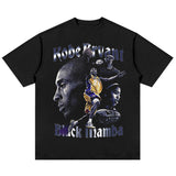 Nba T Shirt Kobe Commemorative Print Short Sleeve T-shirt Top Loose