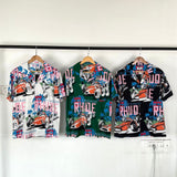 Rhude T Shirt Racing Letter Logo Casual Short Sleeve Shirt, Shorts