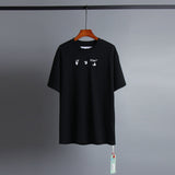 Off Whtie T Shirts Dissolved Arrow Men And Women Same Style Fashion Brand Short Sleeve