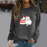 Casual Round Neck Women'S Pullover Raglan Long Sleeved