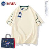 Nasa T Shirt Cotton Short-Sleeved T-Shirt Men'S Summer Loose Casual