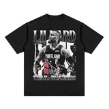 Nba T Shirt Vintage Short Sleeve T-shirt Loose Heavy Top