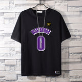 Basketball Sports T Shirt Summer Short-Sleeved T-Shirt Men'S And Women'S Nba Lakers Weishao Leisure Sports