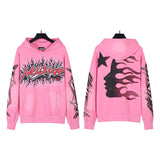 Mens trendy Hoodie & Pants Wash Water Make Old Hoodies Sweater Trousers