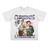 Film Star T Shirt Happy Christmas on the Battlefield Loose Retro Street Cotton T-shirt