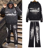 Hellstar Outfit: Hoodie/Sweatpants (Separate Purchase Options) Vintage Distressed