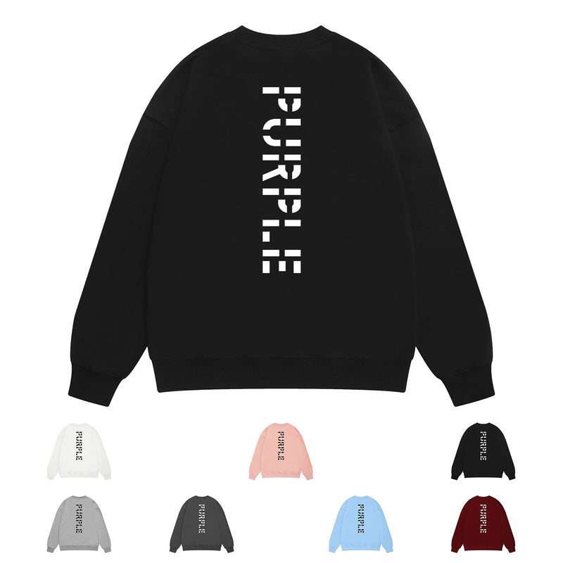 Purple Brand Sweatshirt Loose Crew Neck Sweater