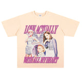 Film Star T Shirt Loose Retro Street T-shirt Men and Women Same Style