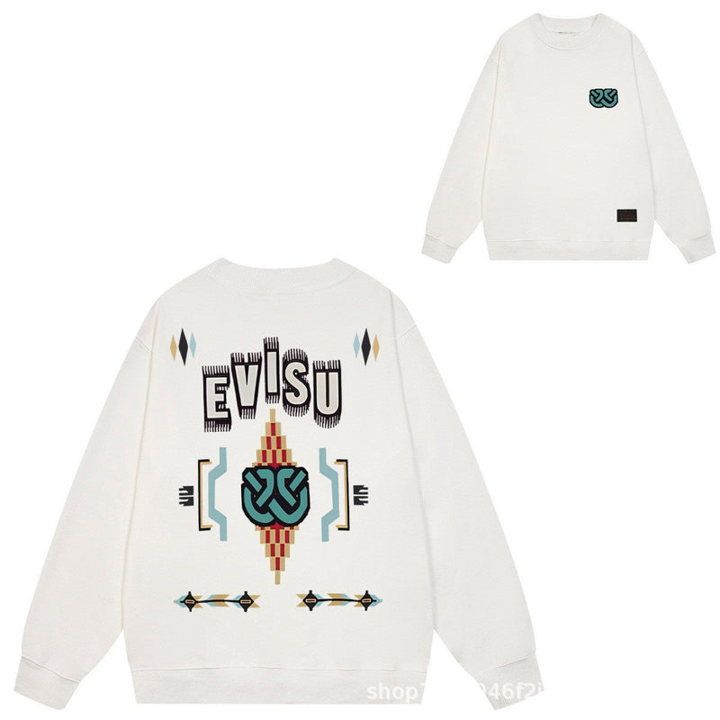 Evisu Sweatshirts Autumn and Winter Blessing Sweater