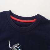 Boy T Shirt Boy's Short-Sleeved T-shirt Summer Children Cartoon round Neck Top Baby T-shirt
