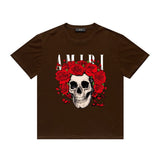 Amiri T Shirt Printed Casual Hip Hop round Neck Short Sleeve T-shirt