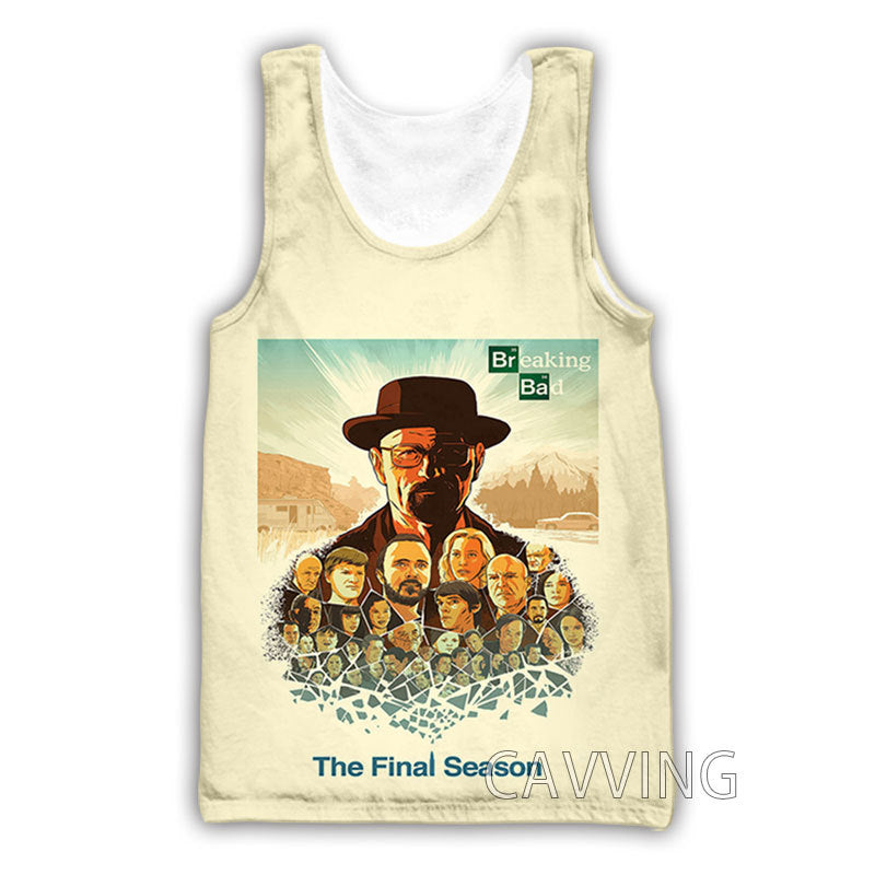 Heisenberg T Shirt 3d Digital Printing Breaking Bad Men Women Casual Vest