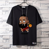 Basketball Sports T Shirt Nba Basketball Kobe James Curry Short Sleeve T-Shirt Male Student Loose