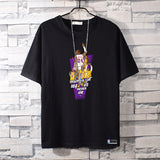 Basketball Sports T Shirt Basketball Sports Lakers Memorial Kobe Short Sleeve T-Shirt Male Students All-Match Loose