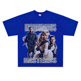 Film Star T Shirt Loose Heavy Weight Retro Street Cotton T-shirt American Men and Women
