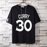 Basketball Sports T Shirt Nba Basketball Cotton Short-Sleeved T-Shirt Male Student Loose Sweatshirt Kobe James Owen Curry
