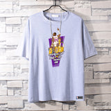 Basketball Sports T Shirt Basketball Sports Lakers Memorial Kobe Short Sleeve T-Shirt Male Students All-Match Loose