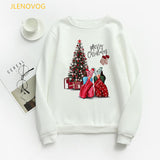 Christmas e and Christmas gifts print hoodies women clothes