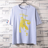 Basketball Sports T Shirt Nba Basketball Clothes James Printed Short Sleeve T-Shirt Men'S Cotton Loose