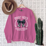Halloween Bow Spooky Club Print Women Sweatshir