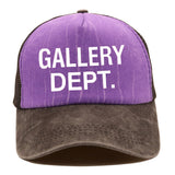 GALLERY DEPT Hat Washed Baseball Cap Printed Cap Outdoor Sun Cap GALLERY DEPT