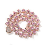 Chains Love Collarbone Chains Bronze Zircon Necklace Spectrum St. Valentine's