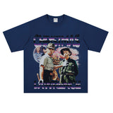 Film Star T Shirt Happy Christmas on the Battlefield Loose Retro Street Cotton T-shirt