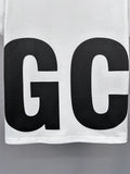 GCD T-Shirt Loose Printed Short Sleeve Crew Neck Top