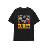 Basketball Sports T Shirt Loose-Fitting Pure Cotton Short Sleeves T-Shirt Boys Basketball Sports Curry