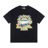 Gallery Dept T-Shirt Racing Alphabet Washed Short Sleeve T-Shirt