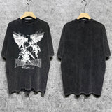 Purple Brand Distressed T Shirts Short Sleeve