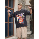 Film Star T Shirt Movie Space-Time Love Traveler Short Sleeve Loose Retro Printed T-shirt Men and Women