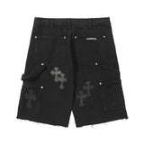 Chrome Heart Shorts Summer Shorts Loose Jeans