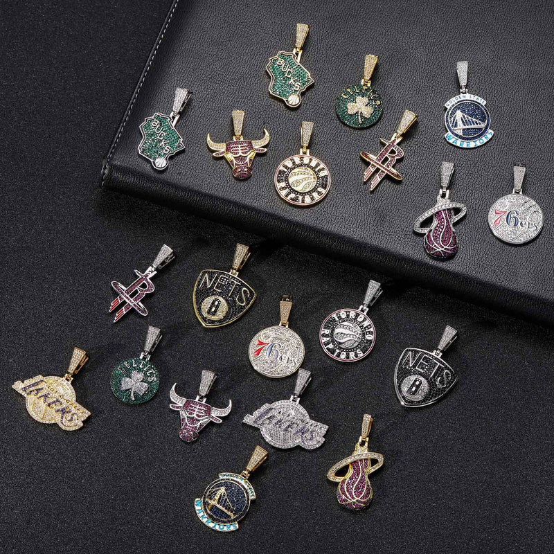 NBA Team Pendants Bulls Team Pendant Necklace Men