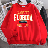 Trend Casual Woman Pullover Florida Superior Athl Hoodie