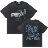 Cactus Jack Utopia Graphic Tshirt Washed Vintage Setwear Men