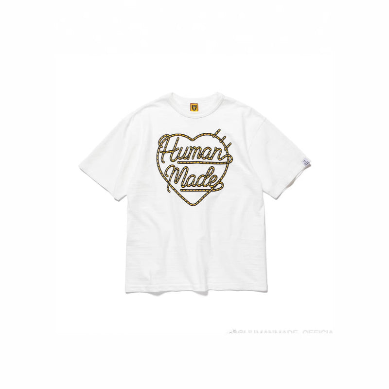 Men T-shirts human gold love short-sleeved T-shirt printed casual T-shirt