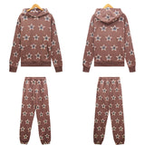 Denim Tears Outfit:Hoodie/Sweatpants (Separate Purchase Options) D.T Kapok Hooded Sweater Trousers Sports Suit