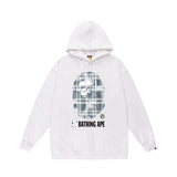 Bathing Ape Hoodie Autumn/Winter Letter Print Loose Hoodie Pullover Ape Sweater