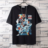 Basketball Sports T Shirt Loose Basketable Nets Durant Korean Style Trendy Printing Basketball Sport Short Sleeve T-Shirt Men