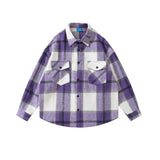 MIJKO Mens Jacket Lapel Thick Shirt