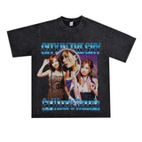 Film Star T Shirt Loose Heavy Retro Street T-shirt Men and Women