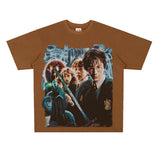 Film Star T Shirt Movie Harry PROTONIC Magic Street Style Short Sleeve Loose American T-shirt