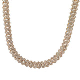 Chains Cuban Chain 12mmT Square Zircon Spectrum St. Valentine's