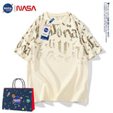 Nasa T Shirt Cotton Short-Sleeved T-Shirt Men'S Summer Loose Casual